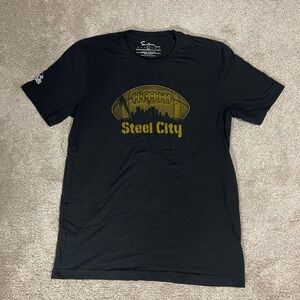 Pittsburgh Football Steelers Steel City Tee Tshirt Size L